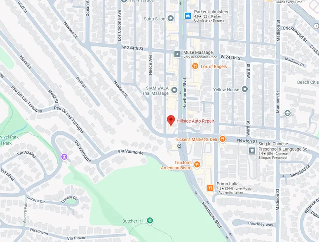 Hillside Auto Repair location on Google Maps
